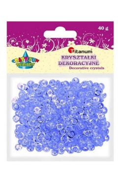 Titanum Krysztaki dekoracyjne plastikowe 48 g liliowe