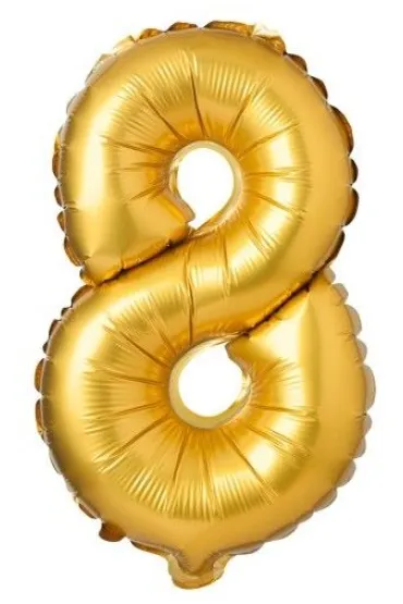Arpex Balon foliowy matowy z�oty 8 69cm