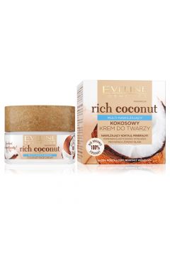 Eveline Cosmetics Rich Coconut multi-nawilajcy kokosowy krem do twarzy 50 ml