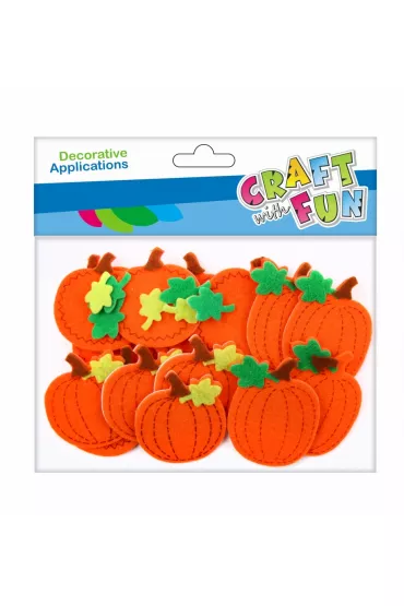 Craft with Fun Ozdoba filcowe Dynie samoprzylepne 24 szt.
