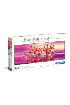 Puzzle panoramiczne 1000 el. High Quality Collection. Taniec flamingw Clementoni
