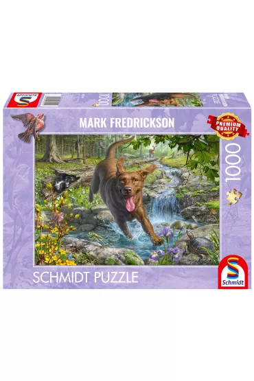 Puzzle 1000 el. PQ Mark Fredrickson Spacer z psem Schmidt - Mark Fredrickson