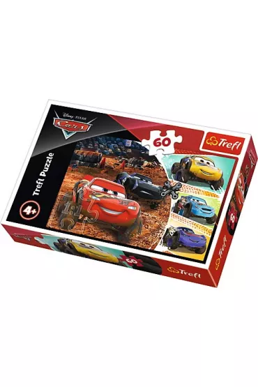 Puzzle 60 el. Zygzak McQueen z przyjaci�mi Trefl