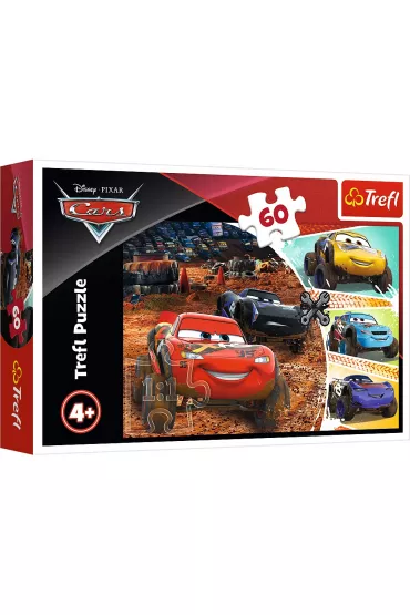 Puzzle 60 el. Zygzak McQueen z przyjaci�mi Trefl