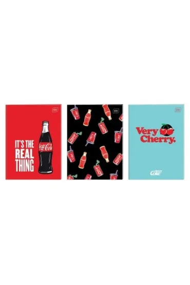 Interdruk Zeszyt A4 M Mat+UV Coca Cola kratka, 70g 32 kartki