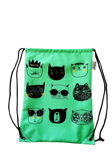 Mesio.pl Worek szkolny Cat face