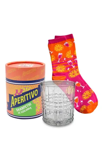 Skarpetki Gift Me Sox w szklance SWS-003 Aperitivo