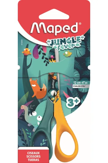 Maped No�yczki szkolne Jungle Fever Vivo 12cm