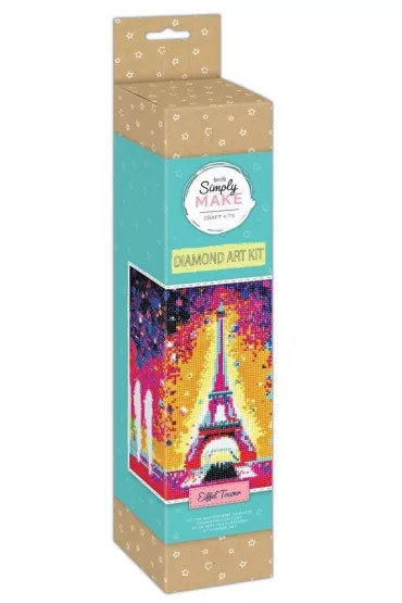 Dalprint Haft diamentowy - Eiffel Tower 48x36cm