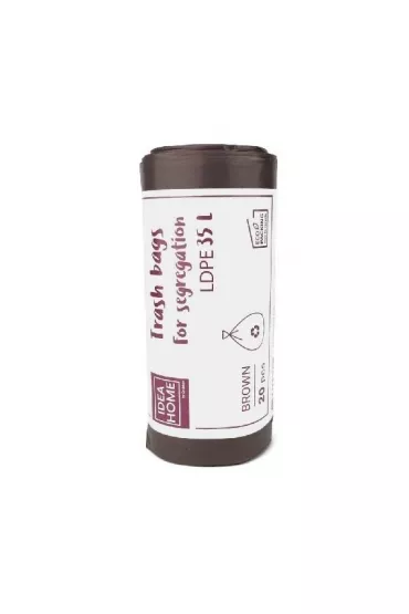 Idea Worki na �mieci 35L br�zowe 20 szt.