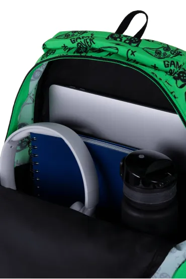 Patio Plecak szkolny Coolpack Jerry Game Over Gradient Green
