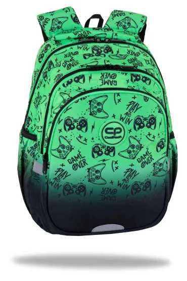 Patio Plecak szkolny Coolpack Jerry Game Over Gradient Green