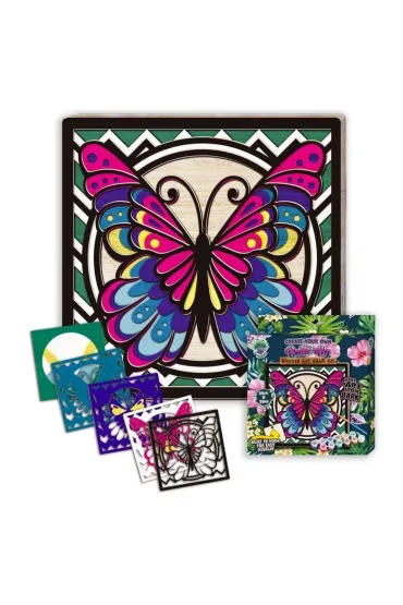 Zestaw do tworzenia obraz�w z drewna - Motyl Splat Planet