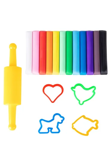 Plastelina 12 kolor�w Deli