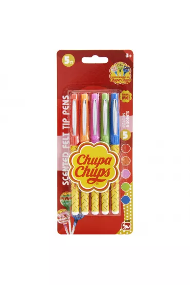 Yamann Cienkie flamastry zapachowe Chupa Chups 5 szt.