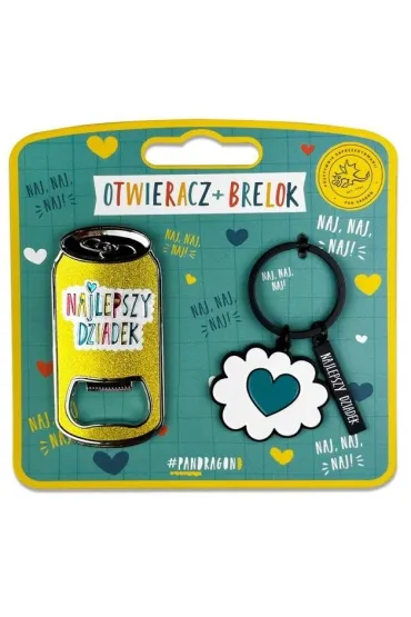 Set magnes + brelok najlepszy Dziadek