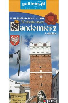 Plan miasta. Sandomierz i okolice 1:11 000