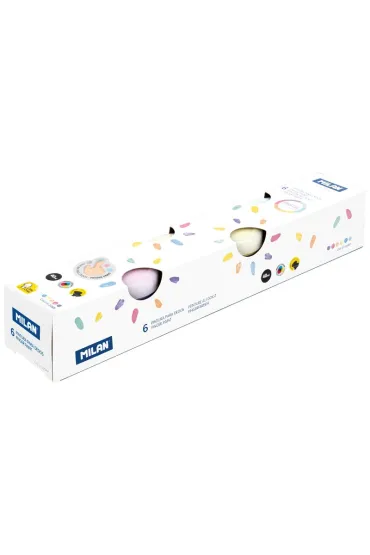 Farby do malowania palcami 40ml 6kol pastel MILAN 240 ml