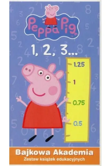 Bajkowa akademia 123 �winka Peppa zestaw ksi��ek edukacyjnych