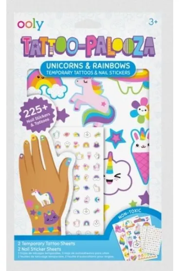 Tatua�e Zmywalne + Naklejki na Paznokcie Ooly
