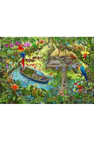Puzzle 368 el. Wyprawa do d�ungli Ravensburger
