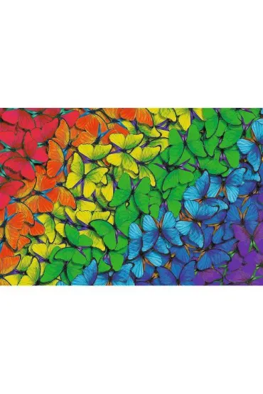 Puzzle drewniane 501 el. T�czowe motyle Trefl