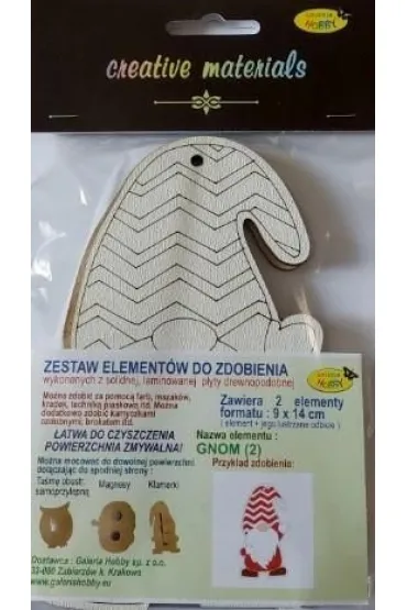 Zestaw element�w do zdobienia BN 9x14cm Galeria Hobby