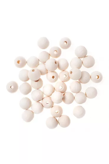 Dalprint Koraliki drewniane kulki 16mm, 40g