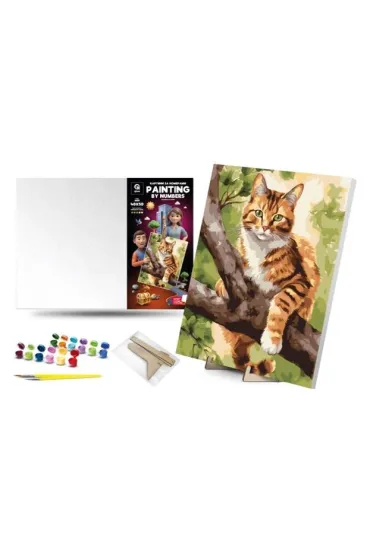 Qbee Malowanie po numerach - �owca na drzewie 40x50cm