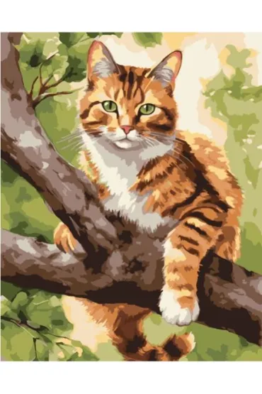 Qbee Malowanie po numerach - �owca na drzewie 40x50cm