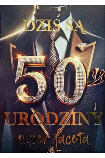 Yeku Karnet Urodziny 50 3K