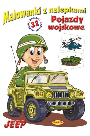 Malowanka z nalepkami - Jeep - Ernest B��dowski