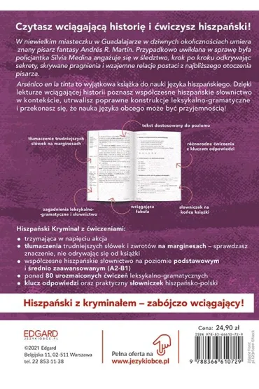 Hiszpa�ski. Krymina� z �wiczeniami. Arsenico en la tinta. Arszenik w farbie drukarskiej. Poziom A2-B1 - Carlos Solanillos