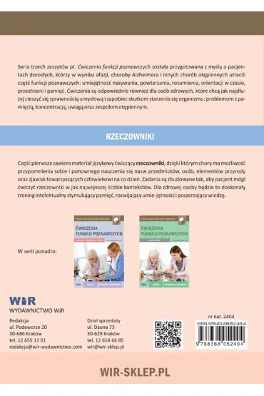 �wiczenia funkcji poznawczych rzeczowniki - Alicja Rominiecka-Stec