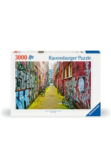 Puzzle 3000 el. Ulice Amsterdamu Ravensburger