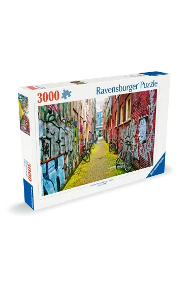 Puzzle 3000 el. Ulice Amsterdamu Ravensburger