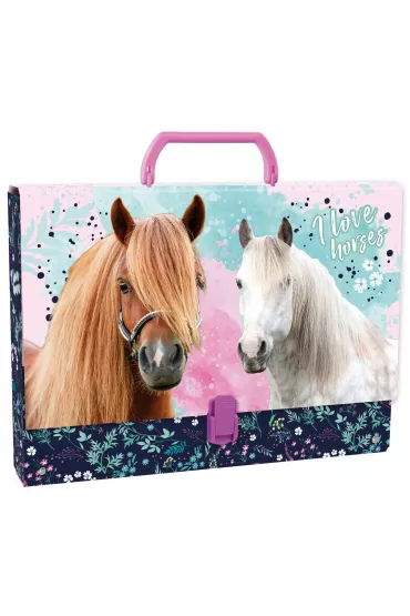 Derform Teczka twarda z r�czk� Konie 23