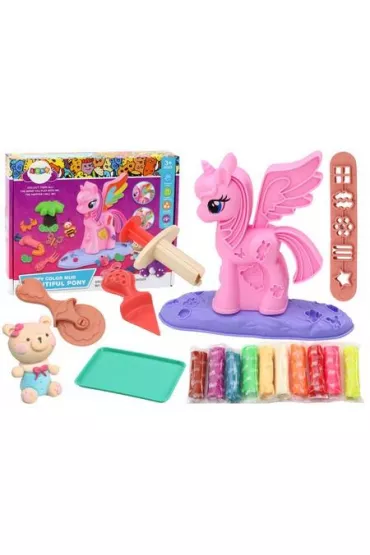 Ciastolina z akcesoriami Jednoro�ec LeanToys