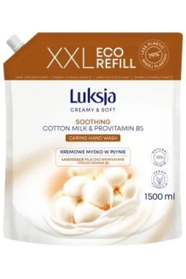 Luksja Myd�o w p�ynie Creamy&soft Mleczko Bawe�niane I Prowitamina B5 Zapas 1.5 l