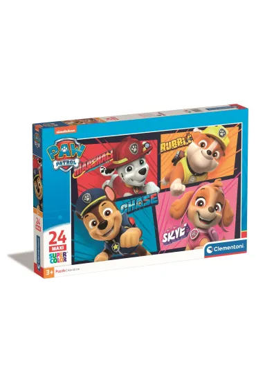 Puzzle 24 el. Maxi SuperColor. Paw Patrol Clementoni