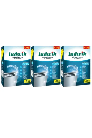 Ludwik S�l ochronna do zmywarek Zestaw 3 x 1.5 kg