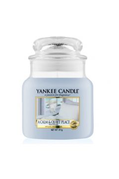 Yankee Candle Med Jar rednia wieczka zapachowa A Calm & Quiet Place 411 g