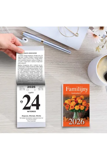 Opress Kalendarz 2026 B7 zdzierak Familijny