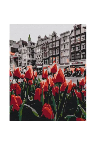 Brushme Malowanie po numerach - Tulipany Amsterdamu 40x50cm