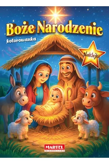 Bo�e Narodzenie Szopka z naklejkami - Wiktoria Kohnke