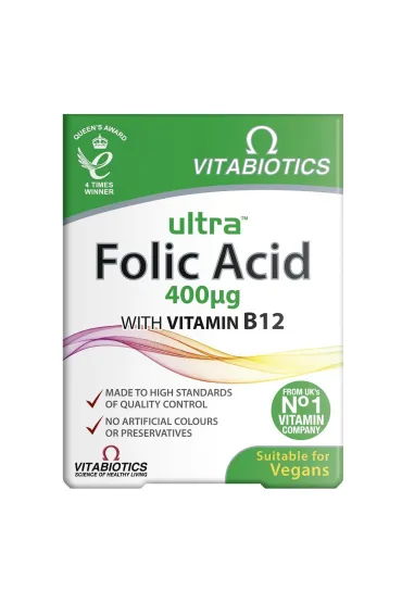 Vitabiotics Ultra Folic Acid kwas foliowy suplement diety 60 tab.