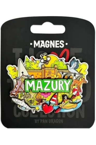 Pan Dragon Magnes I love Poland Mazury ILP-MAG-C-MAZ-48