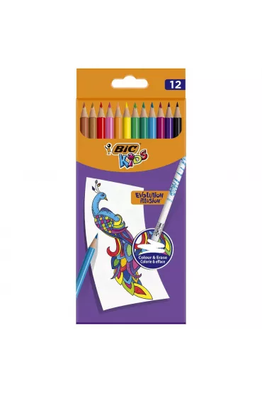 Bic Kredki o��wkowe Kids Evolution Illusion 12 szt.