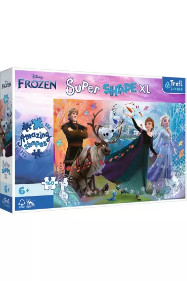 Puzzle 160 el. Super Shape XL. Disney Frozen Trefl