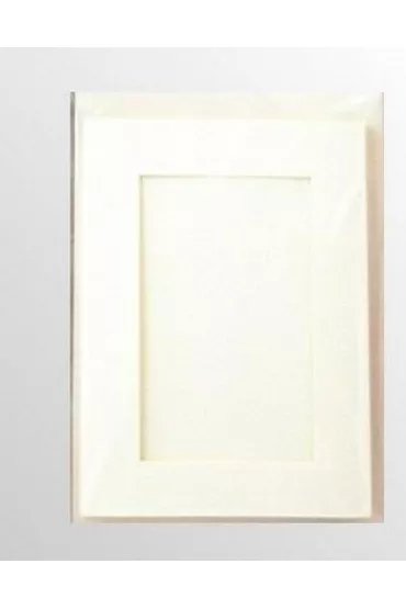 Galeria Hobby Karta passepartout + koperta per�owo-bia�e 5 szt.